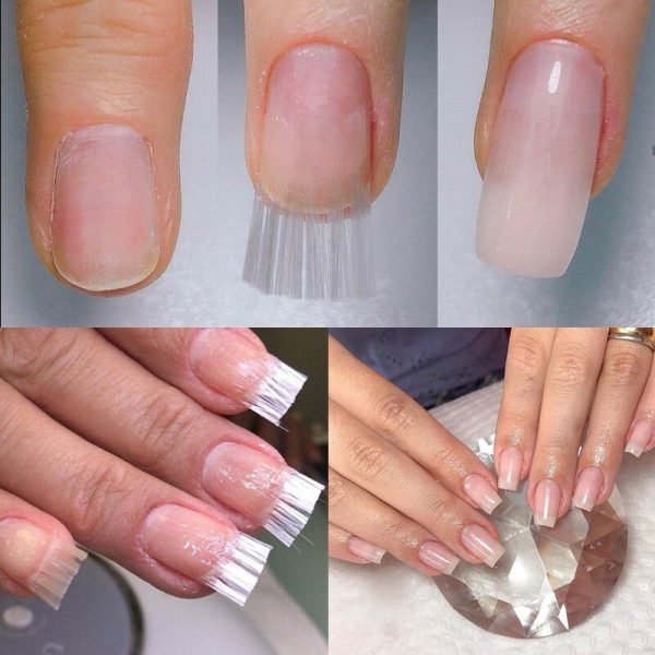 Fiberglass nailset – Σετ επέκτασης νυχιών + Υπεριώδες φως slider