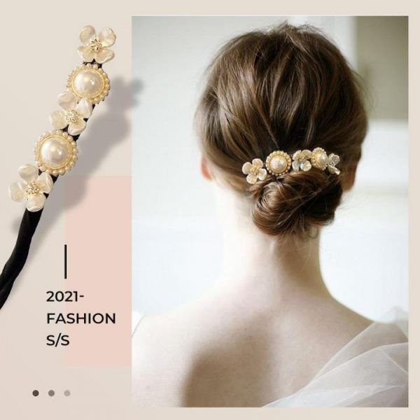 Flower hairpins (2pcs) – Λουλουδάτα κοκαλάκια slider