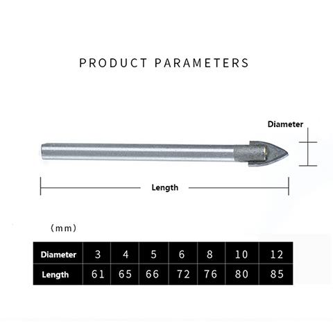 Spear point drill set (7 pcs) – Σετ τρυπανιού slider