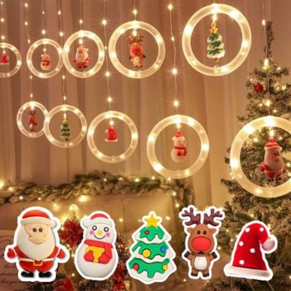 CHRISTMAS RINGS- Χριστουγεννιάτικα δαχτυλίδια LED slider